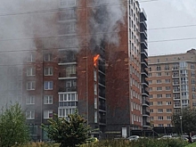 В МЧС рассказали о пожаре в многоэтажке на улице Гагарина