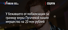 У бежавшего от мобилизации за границу внука Пугачевой нашли имущество на 20 млн рублей