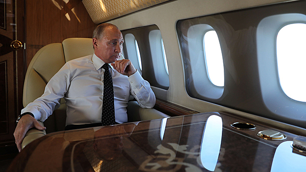 Путин прилетел в Астану для участия в саммите ШОС