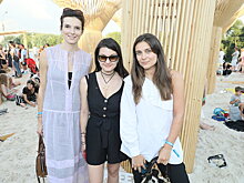 Ирина Горбачева, Юлия Топольницкая и Екатерина Комолова на презентации проекта Meet Qatar