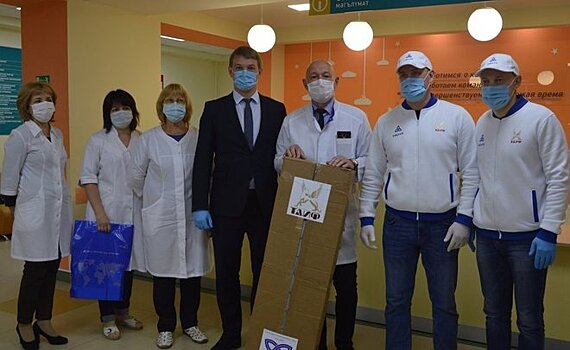 "Нижнекамскнефтехим" передал детской городской больнице Нижнекамска более 2 тысяч масок
