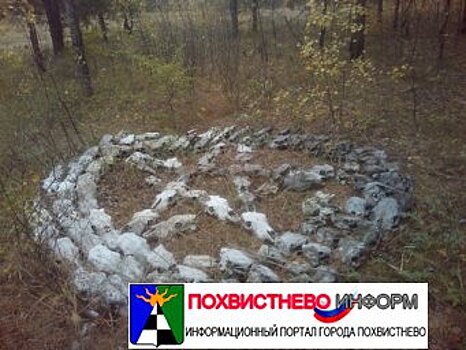 В тольяттинском лесу неизвестные выложили пентаграмму из черепов