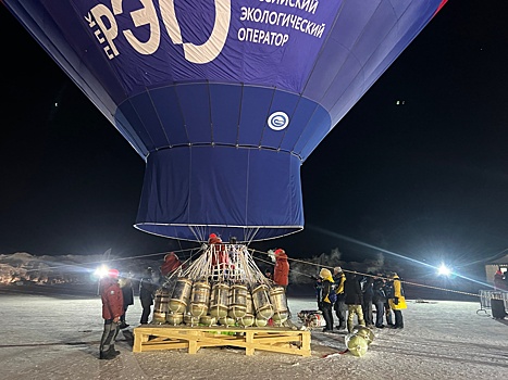 Путешественник Федор Конюхов отправился в полет на воздушном шаре, чтобы установить мировой рекорд