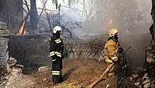 Появилось видео пожара в Ростове-на-Дону