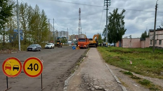 Стартовали работы по ремонту ул. Гагарина в Вологде
