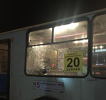 Челябинские подростки закидали троллейбус камнями. Фото