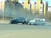 В Орле на Раздольной не разъехались «жигули» и пикап