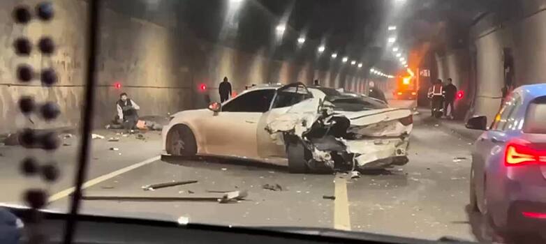 ДТП произошло в Лефортовском тоннеле в Москве