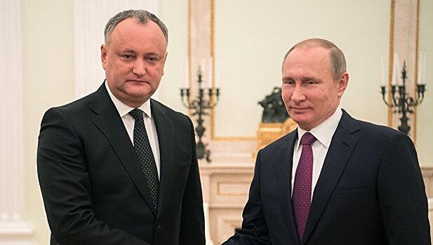 Путин надеется на развитие связей России и Молдавии в ближайшее время