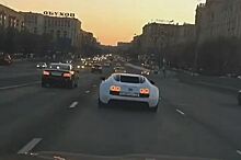 ГИБДД изучает видео с гонщиком на Bugatti в Москве