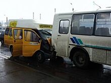 Копейская маршрутка врезалась в «ПАЗ» с пассажирами в Челябинске