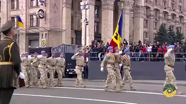 Появилось видео военного парада в Киеве