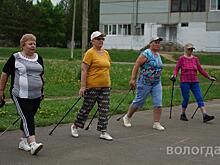 Вологжане приняли участие в утренней зарядке и северной ходьбе в рамках проекта «Лето Русского Севера»