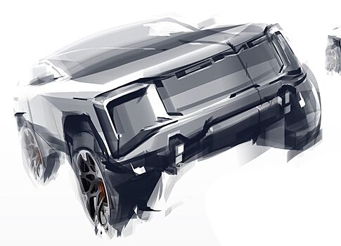 Выпустили интригующий рендеринг нового электрокара Hummer