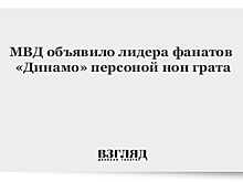 МВД объявило лидера фанатов «Динамо» персоной нон грата