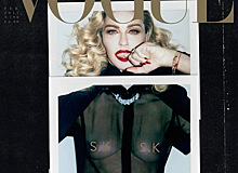 Мадонна с обнаженной грудью на обложке Vogue Italia