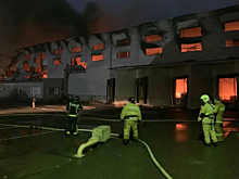 Склад загорелся в подмосковном Жуковском