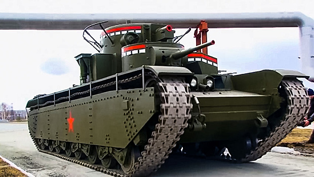 Сибирский умелец создал пятибашенный танк Т-35