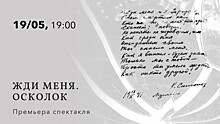 Центр «Меридиан» приглашает 19 мая на бесплатный показ спектакля «Жди меня. Осколок»