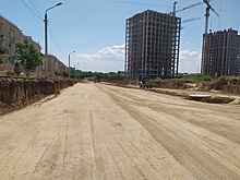 В Волгограде обустраивают 400-метровый участок 4-полоной дороги по улице Грибанова