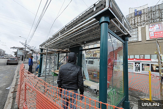 Мэрия Челябинска: остановка в Челябинске упала из-за подрядчика, который плохо ее закрепил