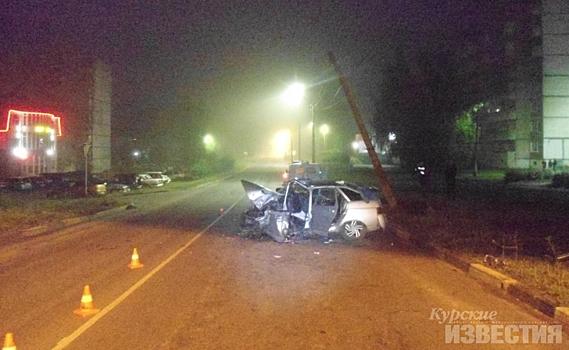 В Курской области водитель «двенадцатой» врезался в опору ЛЭП, пять пострадавших
