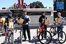 В Хасавюрте состоялись велопробег и легкоатлетическая эстафета, приуроченные ко Дню Победы