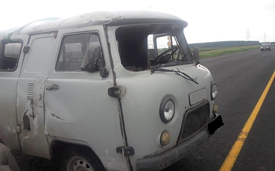 В Рязанской области столкнулись Mazda и УАЗ, пострадали трое