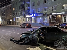 Ночью в Курске произошло тройное ДТП