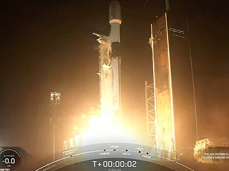 Space X запустила ракету Falcon 9 со спутниками Starlink и BlueWalker 3