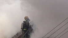 Пожарные ликвидировали пожар на складе с пиломатериалами в новой Москве