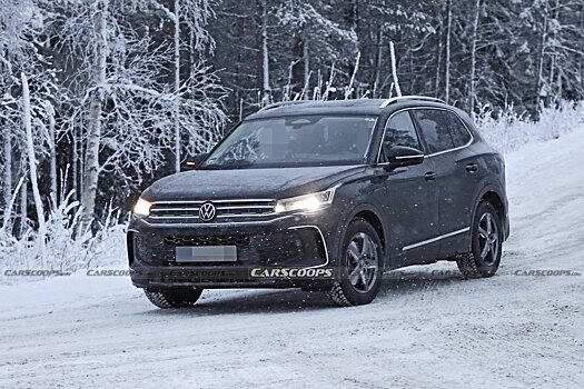 Volkswagen Tiguan 2023 засняли на скандинавских дорогах