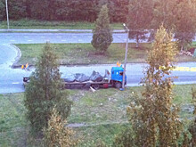Грузовик, груженный камнем, уехал без водителя в Петрозаводске