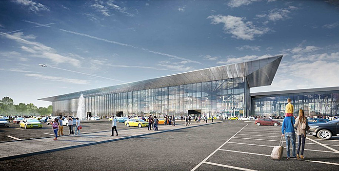 В новосибирском аэропорту началась реконструкция привокзальной площади