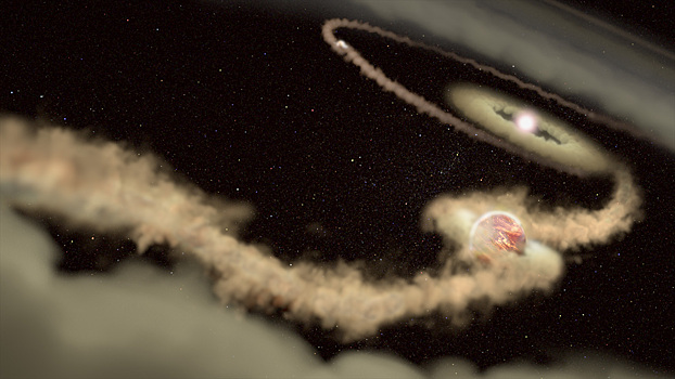 Возле мертвой звезды впервые нашли гигантскую планету