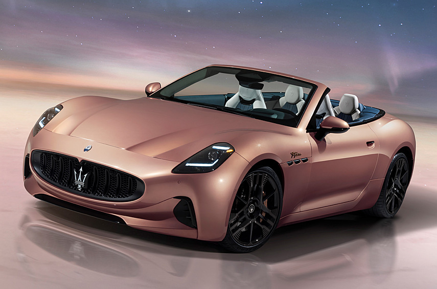 Maserati GranCabrio Folgore. Итальянская фирма показала быстрейший на планете электрический кабриолет. Силовая установка позаимствована у родственного GranTurismo.