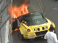 930-сильный дрифт-кар Ferrari сгорел в дебютной гонке