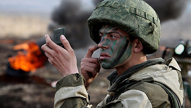 Морпехи проводят боевые стрельбы на учениях в Крыму