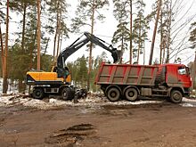 Строительство дорог продолжается у поселка Дачный