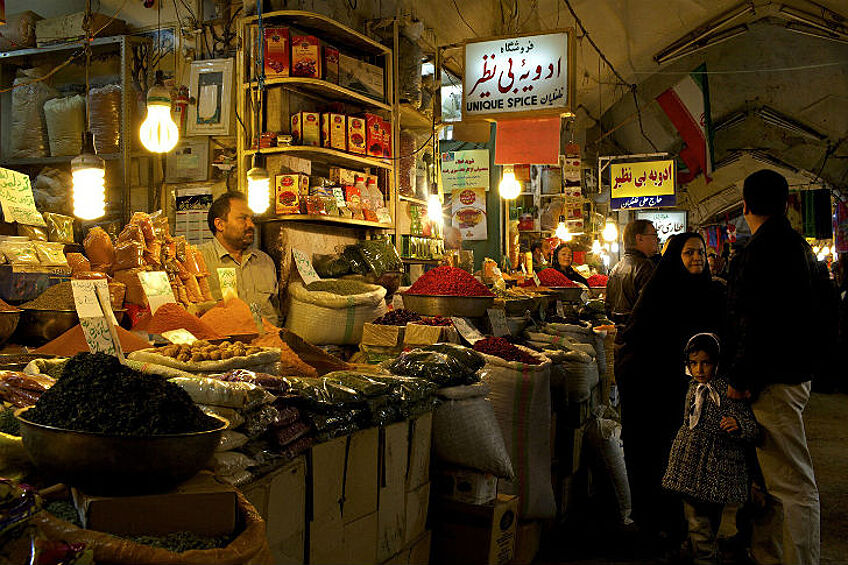 Большой базар в Исфахане.  