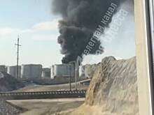 В Одессе произошел мощный пожар на нефтебазе
