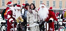 В Петербурге пройдет велопарад Дедов Морозов и Снегурочек