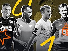 Первая лига, сезон-2022/2023, итоги июля, номинации «Чемпионата», лучшие игроки — Делькин, Шамкин, Грузнов, Дзюба