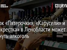 С полок «Пятерочки», «Карусели» и «Перекрестка» в Ленобласти может исчезнуть алкоголь