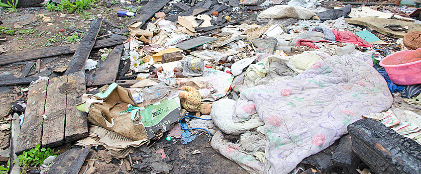 В Первомайском районе Ижевска обнаружили несанкционированную свалку