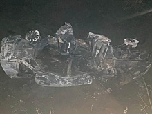 В ДТП под Воронежем сгорел автомобиль, пострадали двое подростков