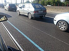 На московских дорогах появится голубая разметка