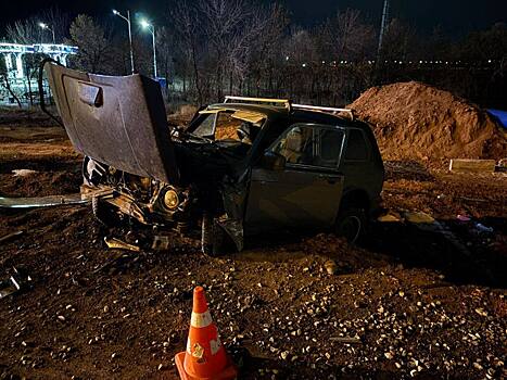 В Оренбурге на Загородном шоссе перевернулась «Нива»