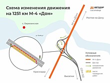 На трассе М-4 «Дон» в Краснодарском крае до ноября 20025 будет действовать реверс