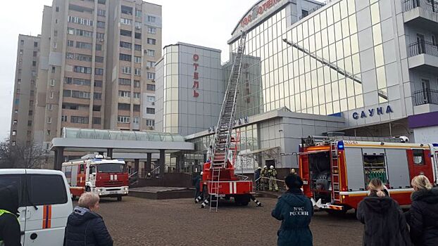 В Симферополь в одном из гостиничных комплексов произошел пожар